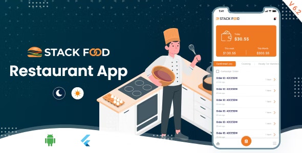 StackFood Multi Restaurant - Food Ordering Restaurant App